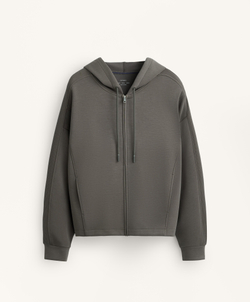 Oysho Куртка с капюшоном, угольный