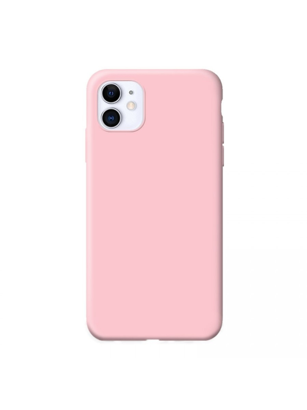 Накладка Apple 11 силикон матовый розовый Zibelino
