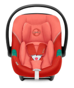 Коляска 3 в 1 Cybex Priam IV Chrome Brown complete и автокресло Aton S2 i-Size Hibiscus Red Leaf Green