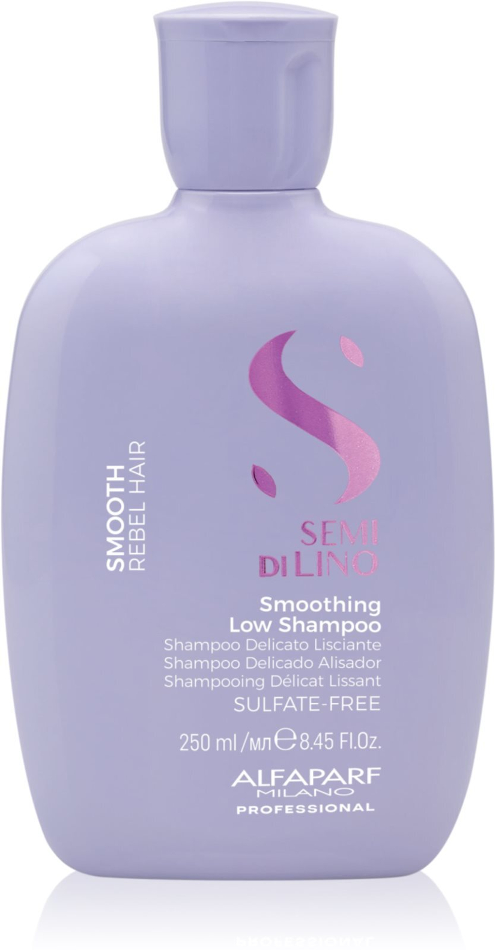 Alfaparf Milano Semi di Lino Smooth - разглаживающий шампунь для непослушных и вьющихся волос /   250  ml  / GTIN 8022297111193
