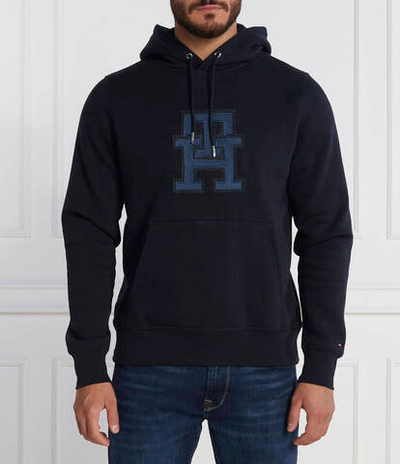 Худи MONOGRAM APPLIQUE HOODY Tommy Hilfiger - темно-синий(MW0MW32702)