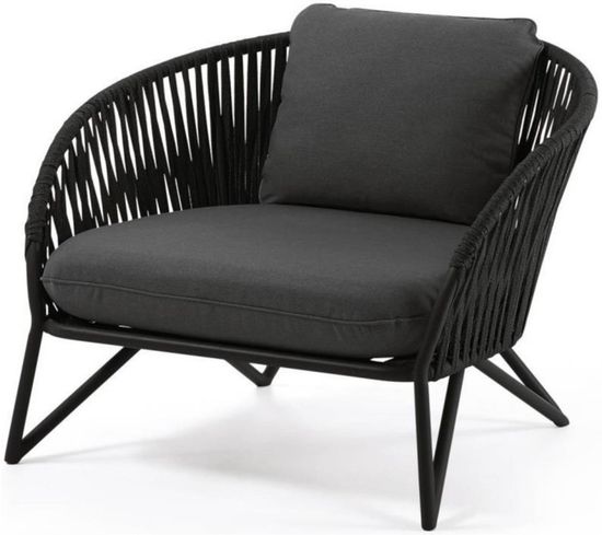 Кресло веревочное Branzie La Forma Испания цвет черный