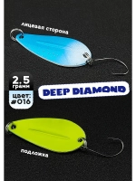 Блесна колебалка для рыбалки 2,5 гр, 016 Deep Diamond