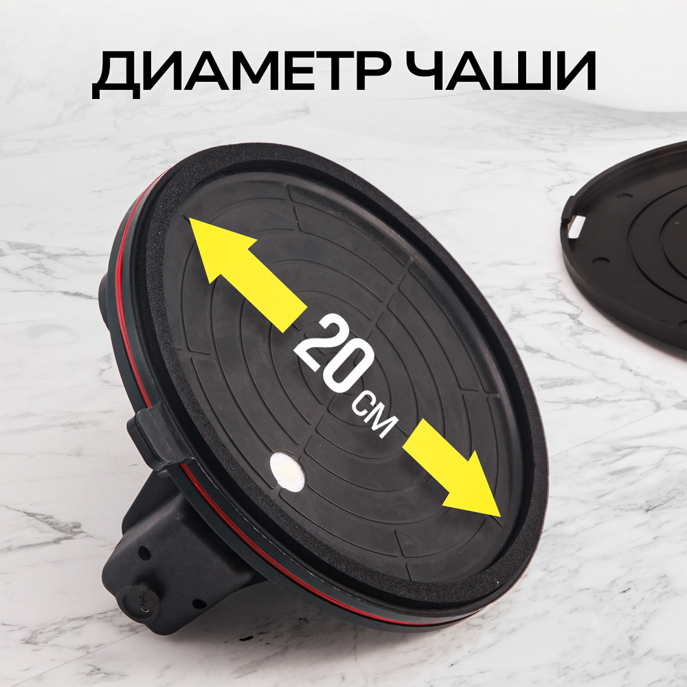 Присоска вакуумная аккумуляторная TECHNICOM TC-F180, 900 мАч, нагрузка 160кг, чаша 200мм, для гладкой и рельефной поверхности