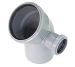 Колено 110х45 с выходом 50мм ВПРАВО СЕРЫЙ