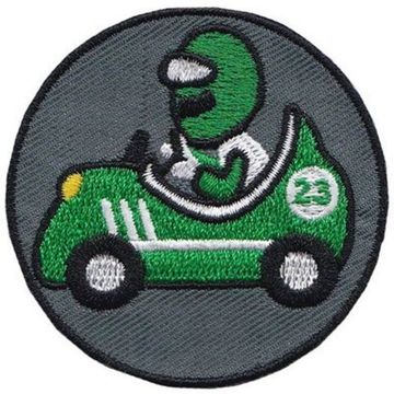 Нашивка - Гонщик №23 зелёный