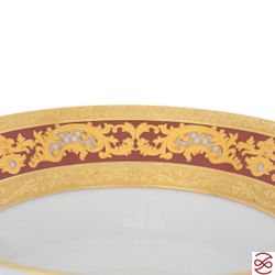 Набор салатников Falkenporzellan Alena 3D Bordeaux Gold Constanza 14см(6 шт)