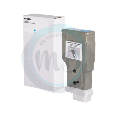 Картридж WBox, аналог Canon PFI-320C (2891C001) для imagePROGRAF TM-200/TM-300/TM-350, Cyan