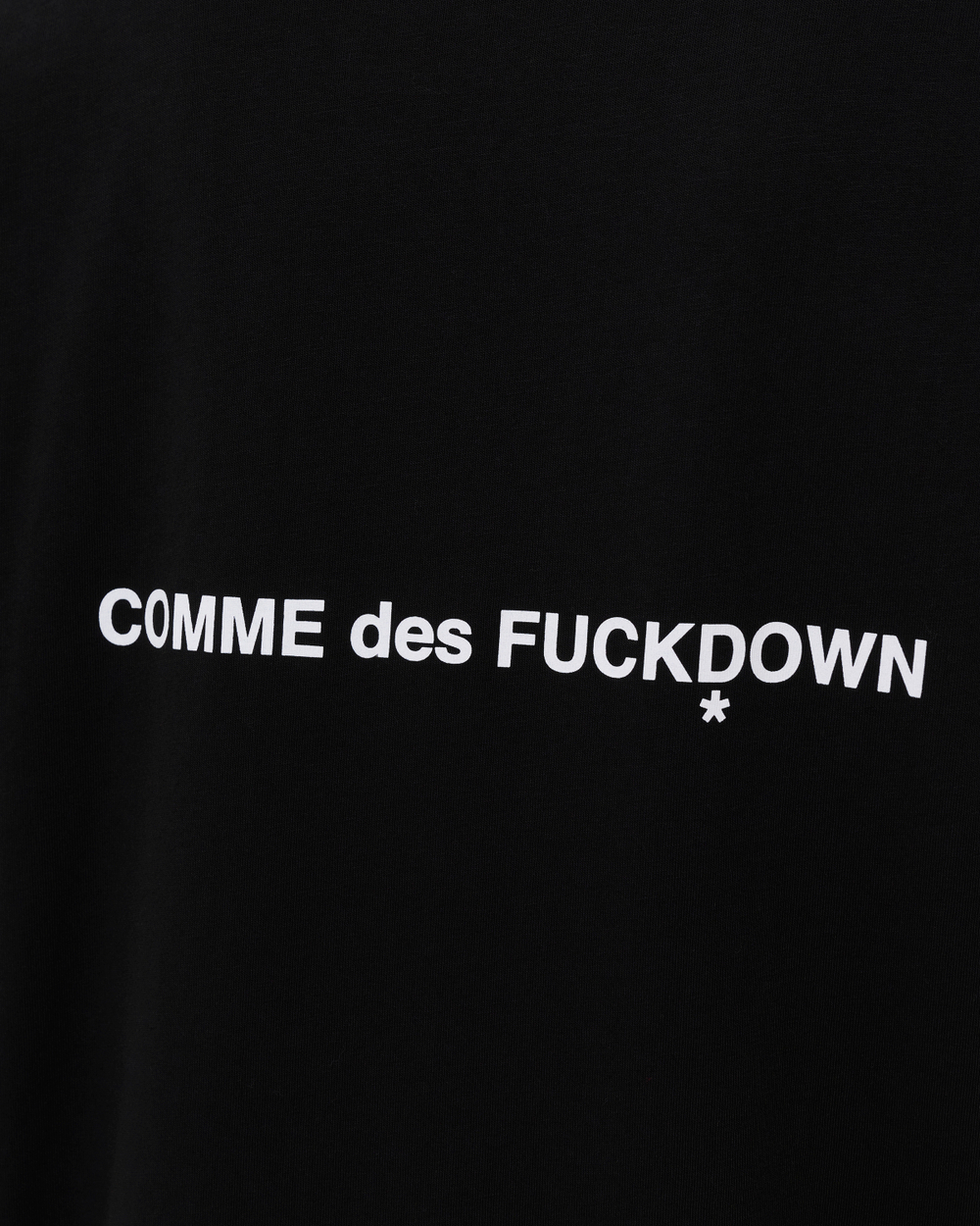 COMME DES FUCKDOWN ФУТБОЛКА ЧЕРНАЯ