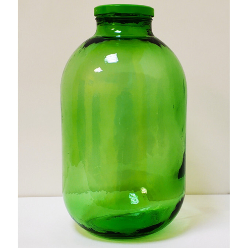 Банка с крышкой, зеленое стекло, 10 литров (d-100мм) Твист