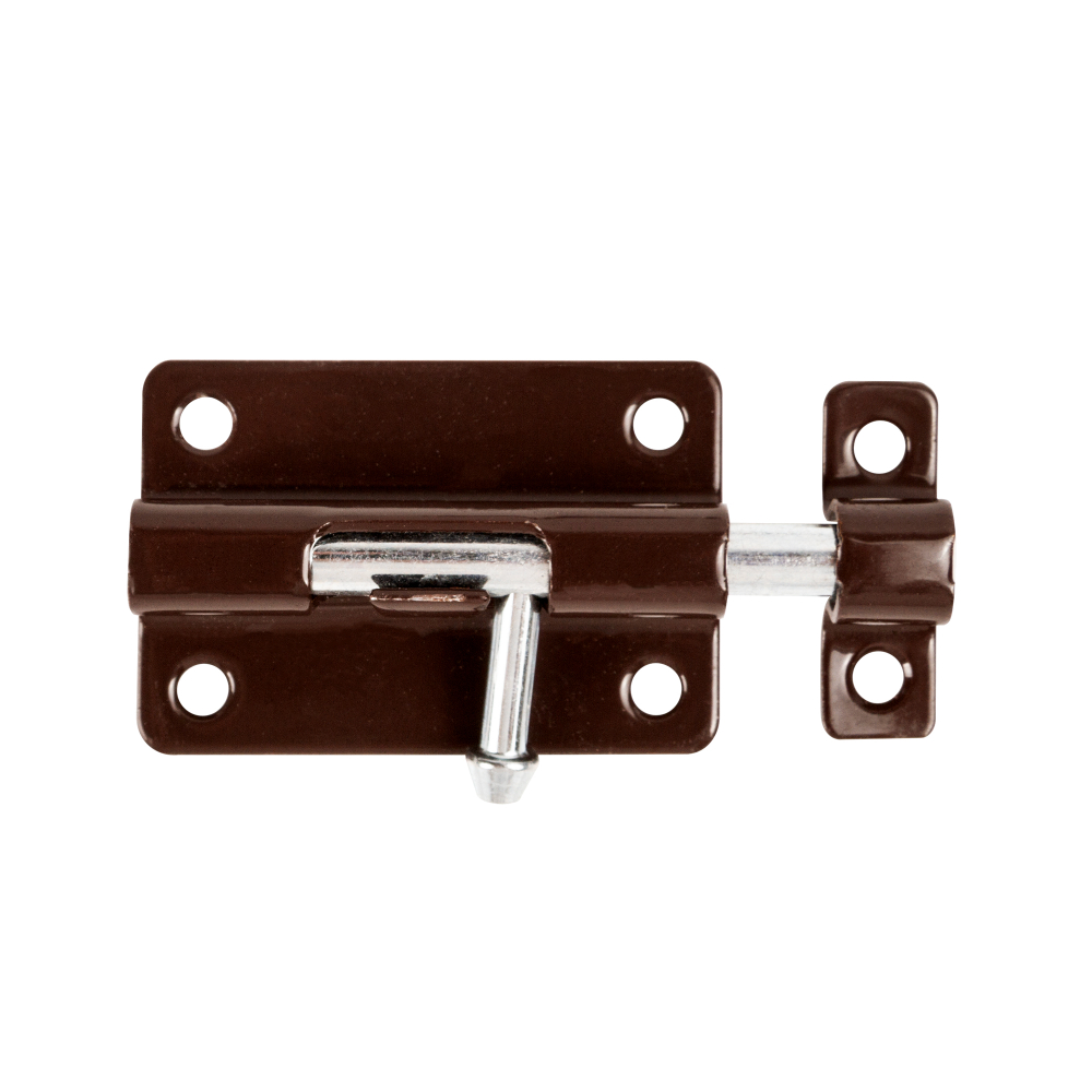 Шпингалет мебельный металлический SPD60х30 BR коричневый