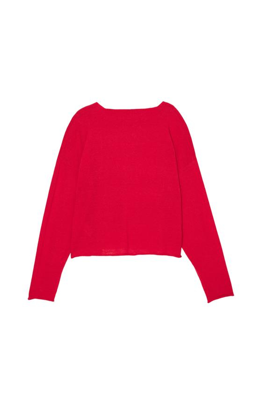 ZARA X BENITO ANTONIO СВИТЕР УКОРОЧЕННОГО КРОЯ, КРАСНЫЙ