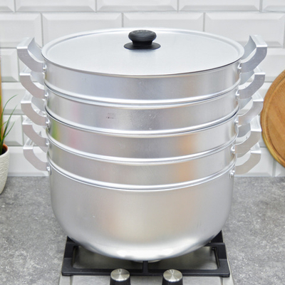 Манты-казан 13л с фланцем алюминиевый, 4 сетки