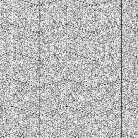 Тротуарная плитка РОМБ - Стоунмикс Белый с черным