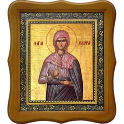 Мавра Фиваидская мученица. Икона на холсте.