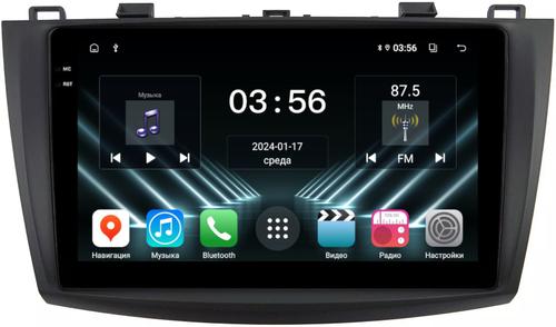 Магнитола для Mazda 3 BL, Axela 2009-2013 - FarCar S280 монитор 9.5" IPS на Android 13, CarPlay