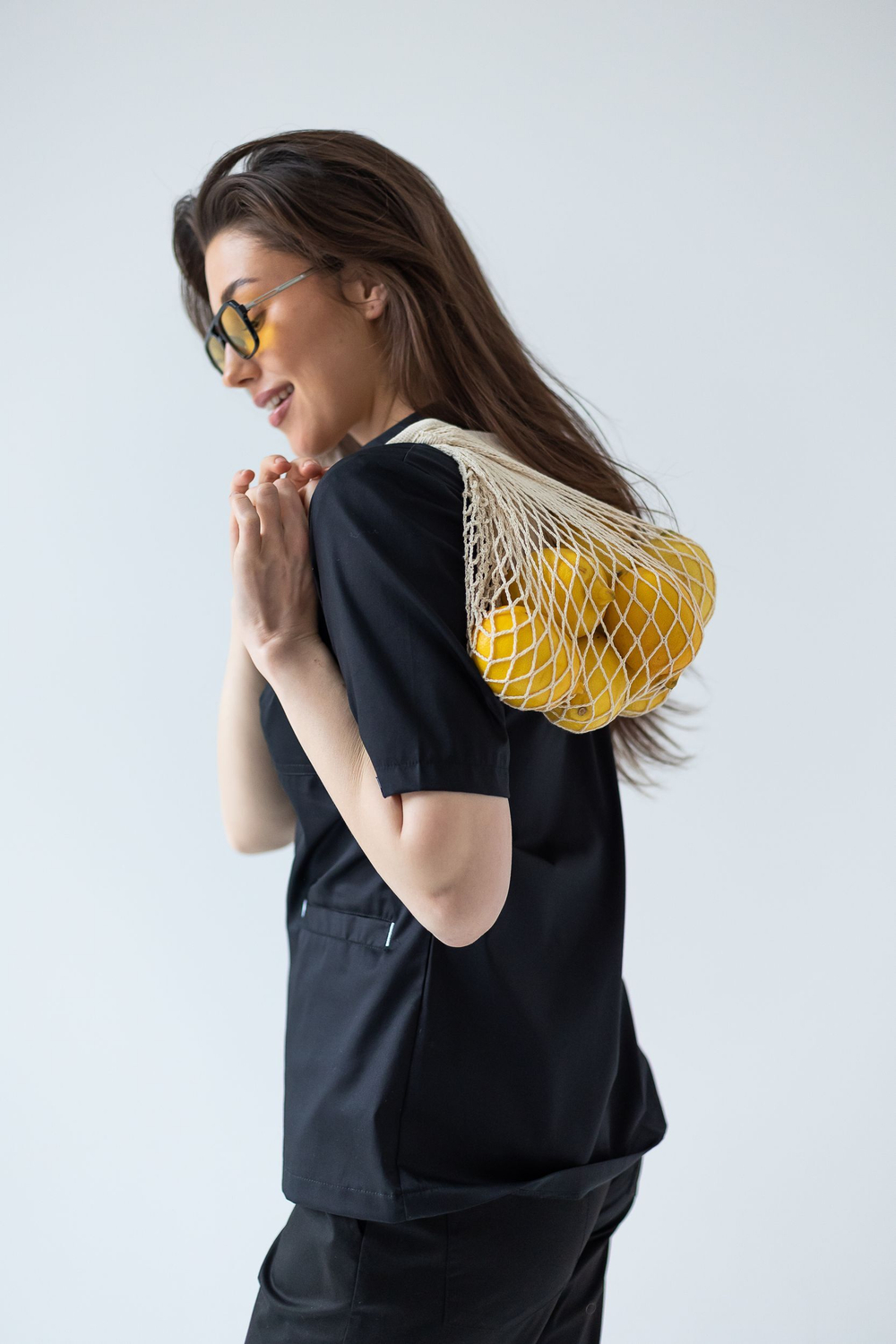 Блуза женская м645 toray стретч черный