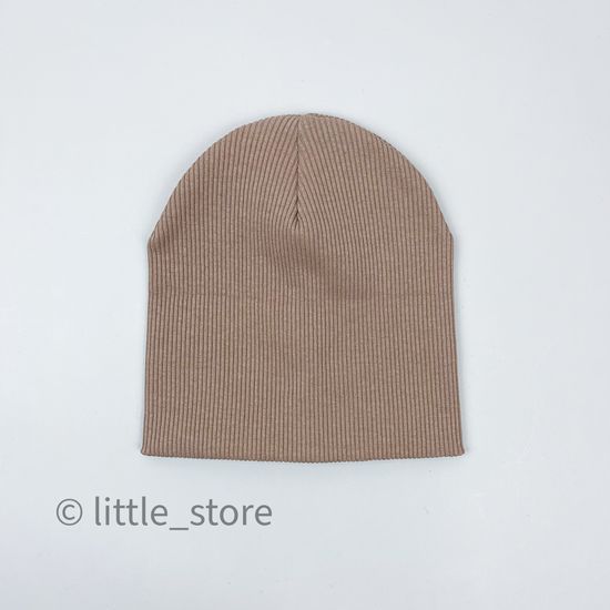 Шапка "Simple" двухслойная, Какао