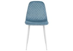 Стул на металлокаркасе Capri blue / white