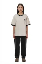 Футболка Ymkashix Hellcome logo кремовая