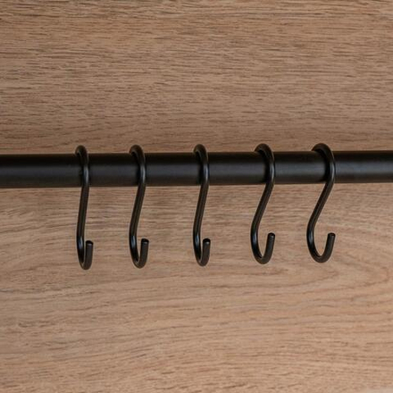 Комплект крючков малых из 5 шт, черный матовый LE 311C BL