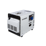 Генератор дизельный с воздушным охлаждением HYUNDAI DHY 8000SE в кожухе