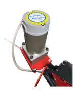 Медогонка Стрекоза 4-х рамочная, оборотная, нержавеющая сталь, с электроприводом на 220/12В (РЭК-2) кран пластик (РБ)