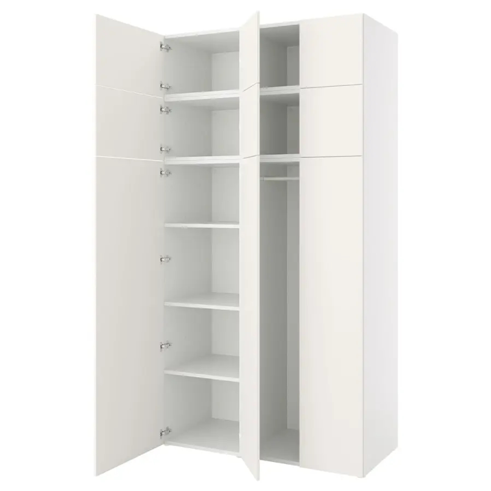 Платяной шкаф - IKEA PLATSA/FONNES  / ПЛАТСА/ФОННЕС ИКЕА, 140x57x261 см, белый