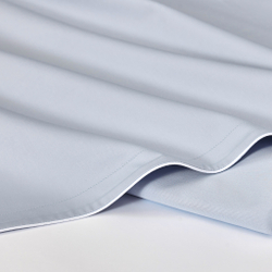 Постельное белье 2 спальное евро Сlaire&Caroll Lune+ серое с белым кантом