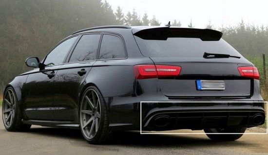 Диффузор заднего бампера V.2 для Audi A6C7 SEDAN/AVANT