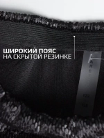 Юбка для девочки черная блестящая