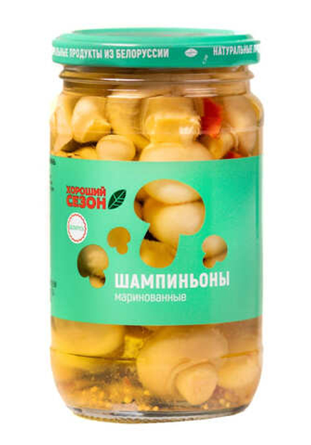 Шампиньоны маринованные 330г. Хороший сезон