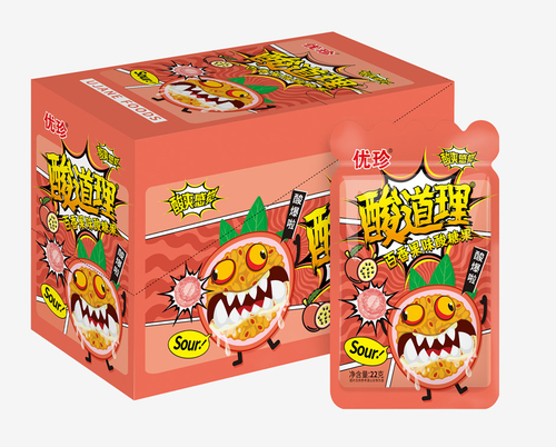 СОУ КЕНДИ леденцы кислые маракуйя 22 г (9070511)