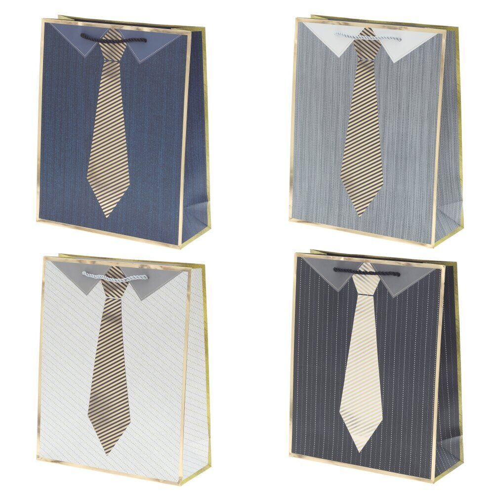 GAEM Пакет подарочный M (бумага 210г/м2, блок микс 12шт), L26 W10 H32 см, 4в.