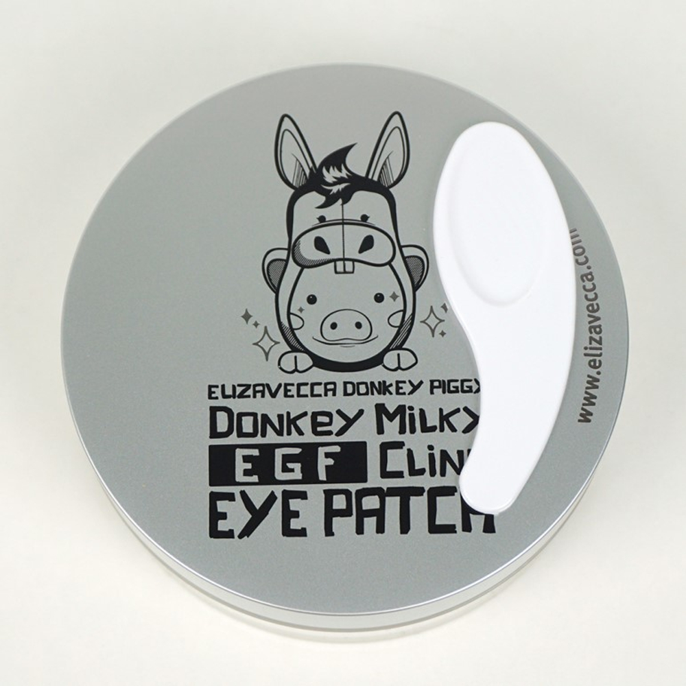 Elizavecca Donkey Piggy Milky EGF Сling Eye Patch патчи антивозрастные и осветляющие с молоком ослиц