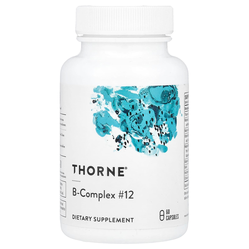 Thorne, комплекс витаминов группы B №12, 60 капсул