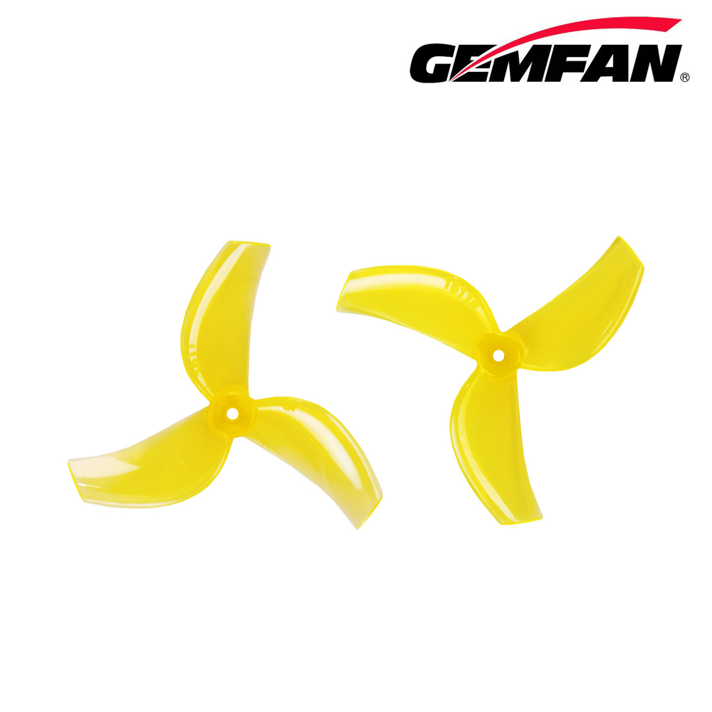 Пропеллеры Gemfan 1611 3х лопастные 1.5mm-вал (Желтые) 4шт.