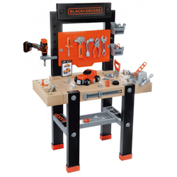 Smoby - Black &amp; Decker Warsztat Bricolo Center + 92 аксессуара + дрель 360727