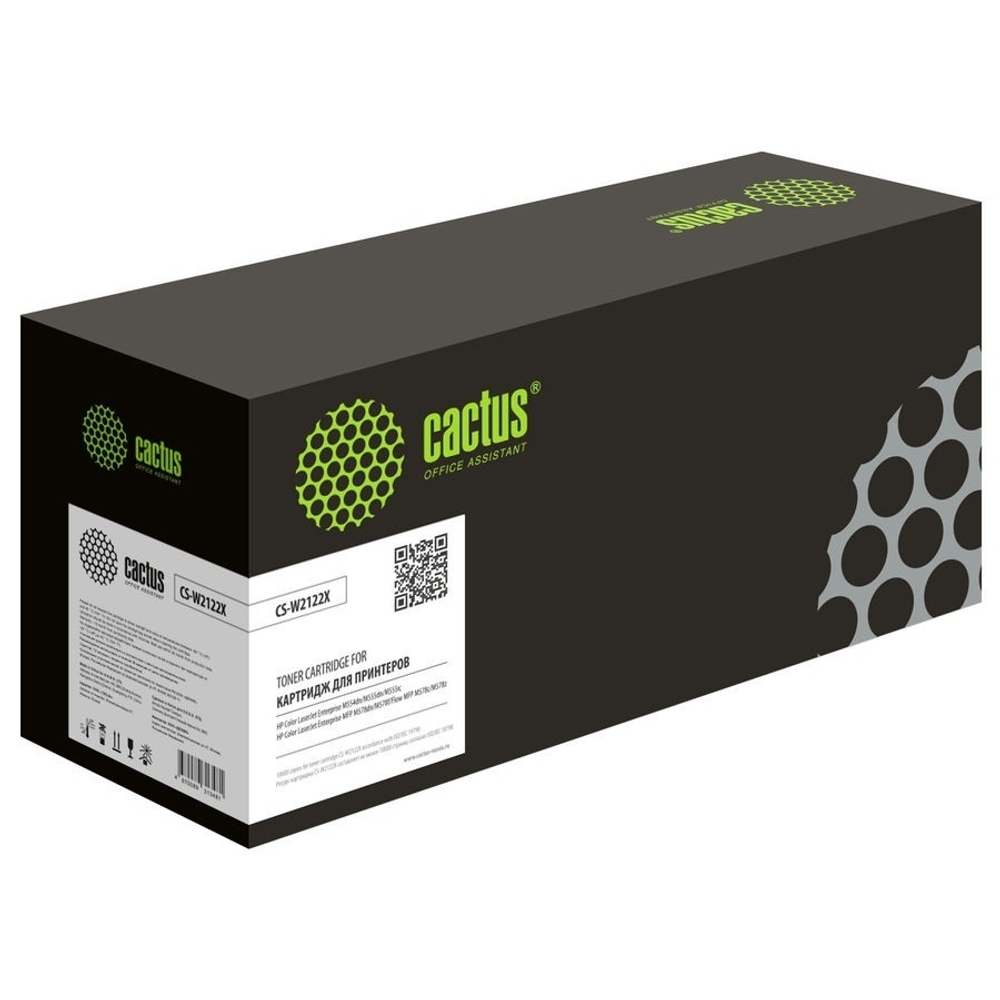 Картридж Картридж лазерный Cactus 212X CS-W2122X W2122X желтый (10000стр.) для HP Color LJ M554 / M555 / 578 Enterprise
