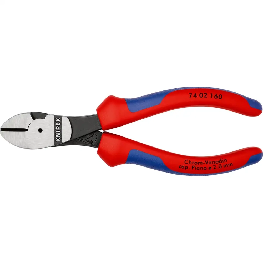 Кусачки боковые особой мощности черненые 160 мм Knipex 74 02 160 SB