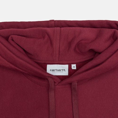 Толстовка мужская Carhartt WIP Hooded American Script артикул:I028279_malbec - купить в магазине Дайс