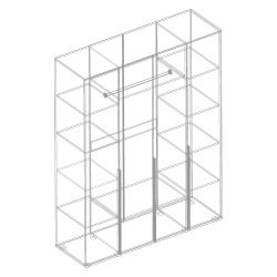 Шкаф 4-ств "МС СТИЛ"