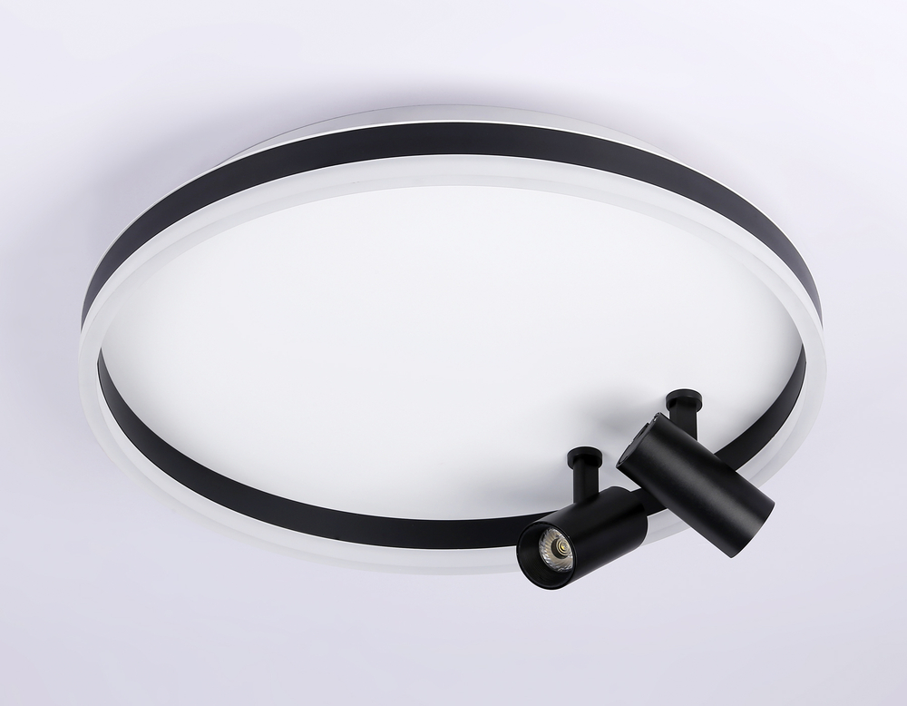 FL5113/1+2 WH/BK белый/черный 43W 3000K-6400K D500*130 (ПДУ ИК)