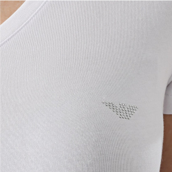Женская футболка белая V NECK Emporio Armani 164407_CC318 00110