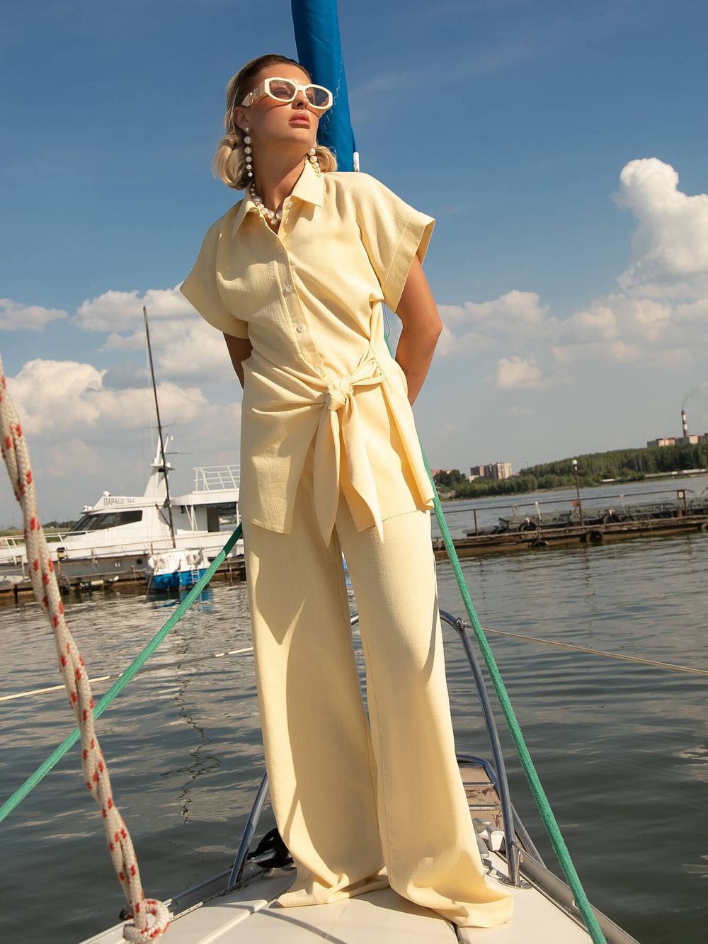 Костюм Стильный дуэт (нежно-желтый) К16082-5М LT Collection