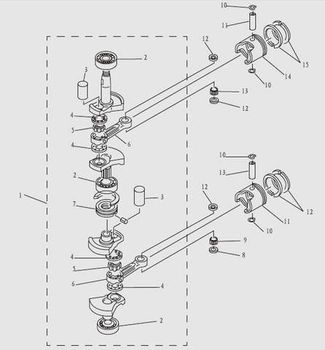 3. Коленвал и поршни