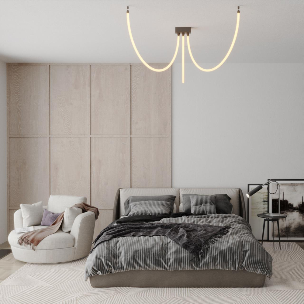 359328 KONST NT24 066 черный Светильник светодиодный IP20 LED 3000K 25W 170-265V 2420Лм RAMO