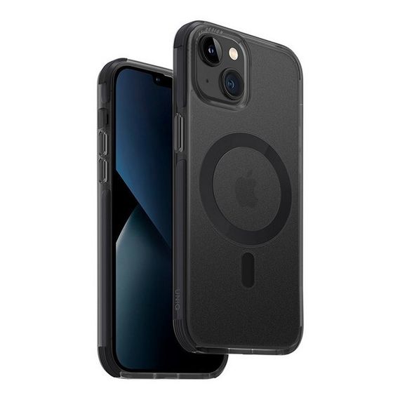 Чехол Uniq Combat AF MagSafe для iPhone 14 Plus (IP6.7M(2022)-COMAFMCHR) уголь (Charcoal)