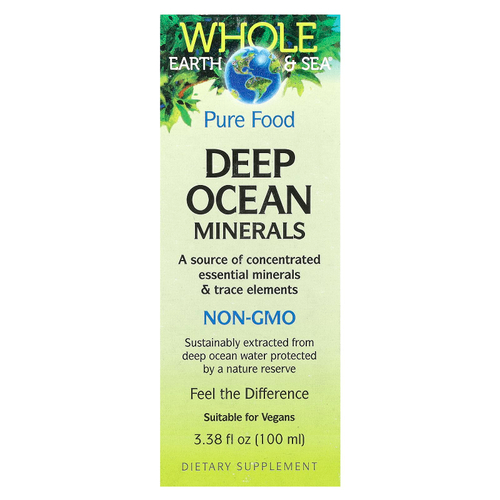 Natural Factors, Whole Earth & Sea, Deep Ocean Minerals, 100 мл (3,38 жидк. унц.)