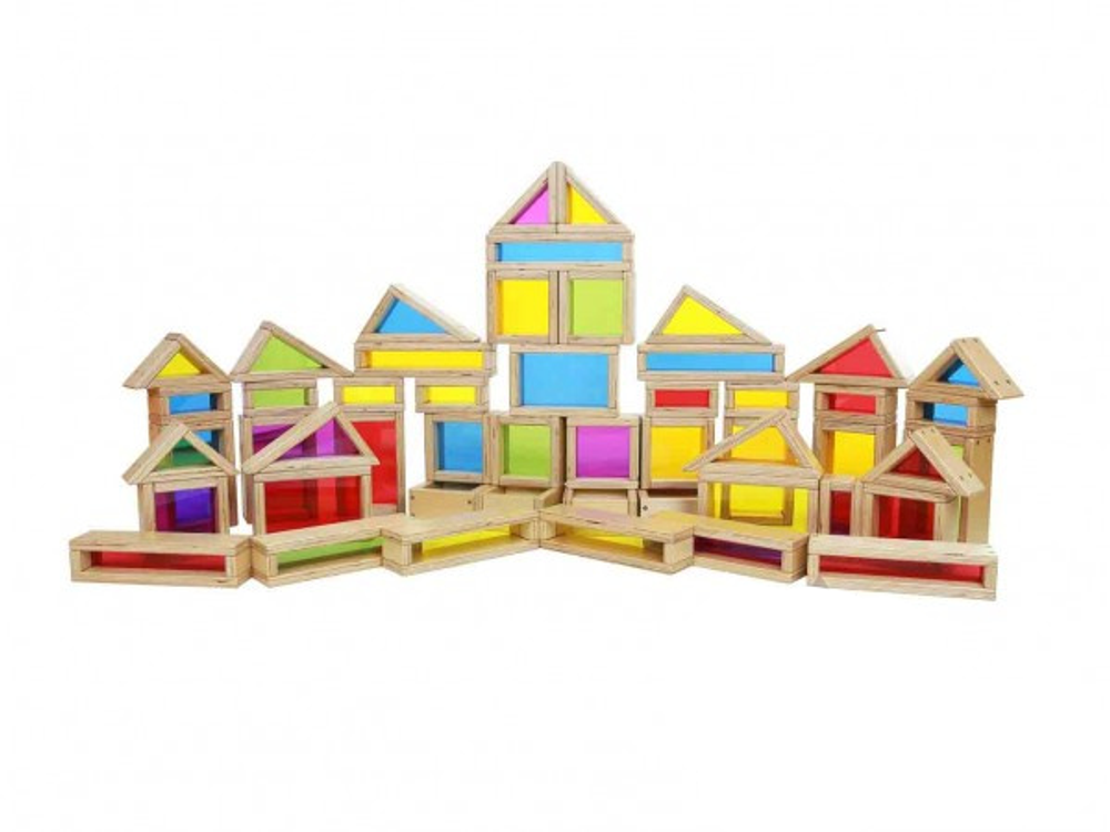 Набор Радужные блоки 51 штука